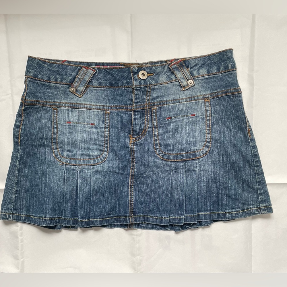 LA Decker Denim Mini Skirt
